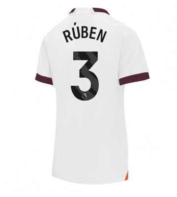 Manchester City Ruben Dias #3 Udebanetrøje Dame 2023-24 Kort ærmer
